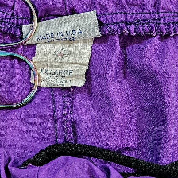 Boathouse XXL Joggers Men Purple Nylon Y2K Zip Elastic Pockets Athleisure Custom - Picture 8 of 11
